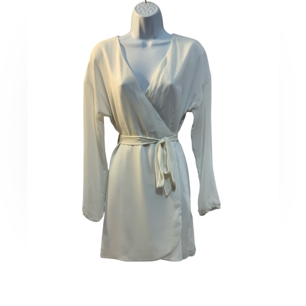 Forever 21 White Wrapped Dress